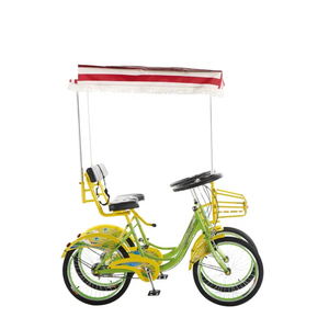 Vélo tandem familial à deux <span class=keywords><strong>places</strong></span> côte à côte pour <span class=keywords><strong>2</strong></span> personnes, 4 roues, pédale tandem, quadricycle à deux <span class=keywords><strong>places</strong></span> - Product Image 2