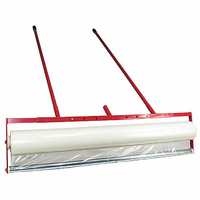 Rouleau de pose de film professionnel JH-Mech avec conception modulaire manuelle, en acier au carbone rouge, pour tapis et films protecteurs