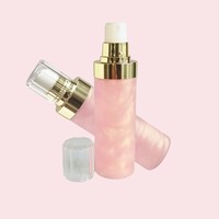 Spray Fixateur de Maquillage Minéral 100ml Marque Privée, Contrôle du Sébum, Logo Personnalisé, Végan, Scintillant Rose Doré, Résistant à l'Eau