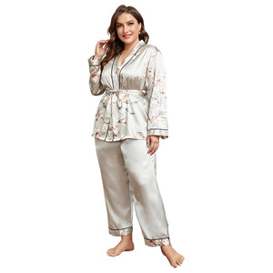 Cardigan Tie up abiti da <span class=keywords><strong>notte</strong></span> e pigiama da <span class=keywords><strong>notte</strong></span> abbigliamento da <span class=keywords><strong>notte</strong></span> taglie forti da donna - Product Image 5
