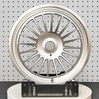 Jantes 5x114.3 personnalisées forgées sur mesure, multi-branches, finition argent mat, 18-24 pouces pour BMW, Land Rover, Rolls-Royce, Nissan, Mercedes-AMG, Audi