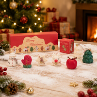 Neue Weihnachtliche Trendige Spielzeug-Ornamente Geschenke Grenzüberschreitende Dekoration Niedliche Schneemann-Elch-Schneeflocken-Aromatherapie Geformte Kerze
