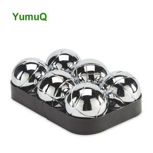 YumuQ 6 pezzi 73mm in metallo migliori giochi sportivi professionale <span class=keywords><strong>Bocce</strong></span> palla Boccia palline Set per allenamento all'aperto - Product Image 5