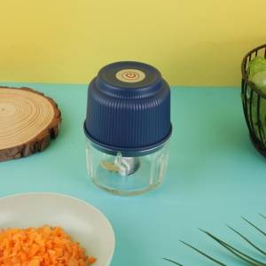 Nuevo Triturador Manual de Ajo con Cuchillas de Acero Inoxidable, Herramienta de Cocina Ecológica para Verduras Picadas o Estofadas - Product Image 1