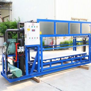 Machine professionnelle de fabrication de blocs de glace par refroidissement à l'air industriel, 2-5 tonnes/24h, grands cubes de glace, machine à glace commerciale pour les entreprises - Product Image 2