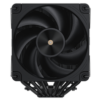 COOLLEO Etian P60TP V2 Noir 6 PC Radiateur Caloducs Refroidisseur d'air CPU Refroidissement LGA115X/1200/1700/1851AMD Refroidissement profond TDP 275W
