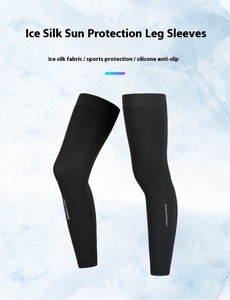 Penutup Kaki Pria Ramah Lingkungan dari Bahan Sutra Es UPF50+ Pelindung Sinar Matahari untuk Bersepeda, Lari, Bola Basket, Bernapas, Menyejukkan, untuk Aktivitas Luar Ruangan - Product Image 3