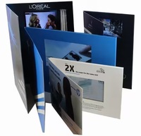 Brosur Video Grosir Gaya Terbaru 7 Inci Kertas Putih Kartu Video LCD Undangan Pernikahan Buku Undangan Video
