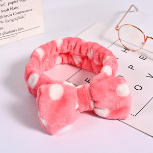 Fashion Hair Plush Bath Large Bow Spa <strong>Headband</strong> for <strong>Ladies</strong> - Product Image 5