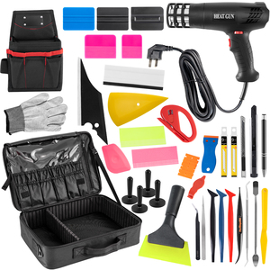 Kit di Strumenti YLWRAP per Applicazione Pellicola Vinilica, Set di Attrezzi per Vetri Oscurati <span class=keywords><strong>Auto</strong></span>, Kit di Installazione PPF, Set di Squeegee per Detailing <span class=keywords><strong>Auto</strong></span> - Product Image 1