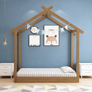 Girl <b>Solid</b> Pine <b>Wood</b> Kids <b>Single</b> <b>Bed</b> Children Bedroom Furniture Toddler House <b>Bed</b> Kids Bunk <b>Beds</b> Tree House <b>Bed</b> - Product Image 3