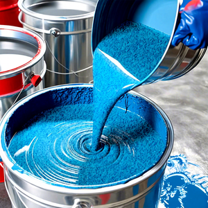 Revêtement de sol époxy auto-nivelant, résistant à l'usure et antidérapant, couleur marbre, pour l'extérieur, pour la maison et l'usine, peinture époxy couleur sable - Product Image 1