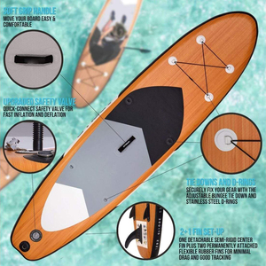 Ván Chèo Đứng Lên Bằng Gỗ Thiết Kế Mới Bán Chạy 2022 Ván Chèo Đứng Sup Ván Chèo Đứng Bằng Gỗ - Product Image 3