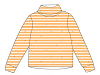 Nouvelle Arrivée Hauts Rayés à Col Montant et Manches Longues pour Petites Filles – Idéal pour Tenues Décontractées et Scolaires – Hauts Personnalisés de Haute Qualité pour Bébés et Enfants