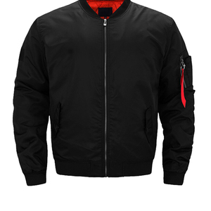 Blouson Bomber OEM Style Décontracté Écologique Coupe-Vent Chaud Col Montant Hiver Traitement Teint Respirant Fermeture Éclair Service OEM - Product Image 5