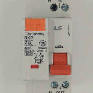 เบรกเกอร์ป้องกันกระแสไฟฟ้ารั่ว Ls Rkp 1P+N C20 30mA 230V สำหรับป้องกันความปลอดภัยทางไฟฟ้า - Product Image 5