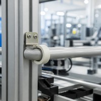 Pince en P personnalisable usinée CNC avec coussinets en caoutchouc et bride métallique renforcée pour environnements industriels à haute vibration
