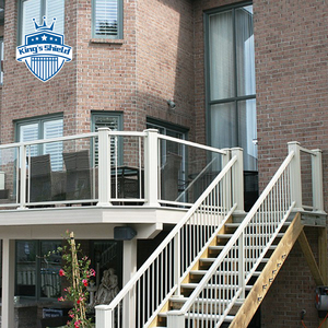 Hàng Rào Nhôm Chất Lượng Cao Lắp Ráp Ban Công Lan Can Cầu Thang Lan Can Với Kính Cường Lực - Product Image 5