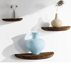 Tùy Chỉnh Rắn Gỗ Kệ Nửa Vòng Nổi Tường Kệ Cho Phòng Khách Phòng Tắm Phòng Ngủ Văn Phòng Trẻ Em Của Phòng - Product Image 1