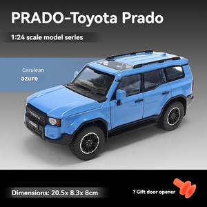 Modèle de voiture en alliage moulé sous pression XLG 1:24 Prado LC250 avec son et lumière, portes ouvrables, modèle en <span class=keywords><strong>métal</strong></span> décoratif - Product Image 5