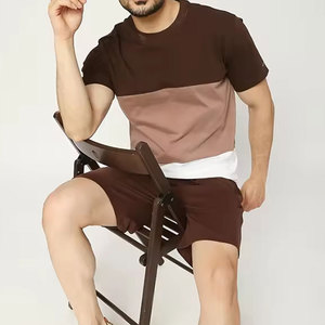 ชุดเซ็ตเสื้อยืดและกางเกงขาสั้นไซส์ใหญ่คุณภาพเยี่ยมสำหรับฤดูร้อน ขายดีออนไลน์สำหรับผู้ชาย - Product Image 5