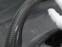 Volant en fibre de carbone avec écran LED intelligent pour Lamborghini Aventador, amélioration sportive personnalisée, remplacement