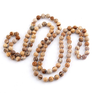 <span class=keywords><strong>Collana</strong></span> da donna in pietra preziosa naturale con dichiarazione annodata da 8mm <span class=keywords><strong>collana</strong></span> lunga da Yoga religiosa 108pc <span class=keywords><strong>Mala</strong></span> - Product Image 3