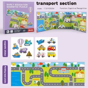 Livre de puzzles magnétiques créatifs pour l'apprentissage des animaux, activités éducatives précoce pour la maternelle et la maison, jouets ludiques pour enfants - Product Image 4