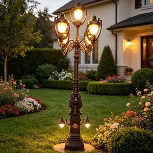 Luces LED de Jardín de Aluminio Europeas de Lujo, Grandes, para Exteriores, con Alimentación de CA, para Iluminación de Paisajes de Villas Residenciales - Product Image 5
