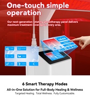 Panneau de thérapie LED corporelle complète à haute puissance par photobiomodulation rouge 660nm 810nm avec contrôle par tablette pour cliniques et spas (vente en gros)