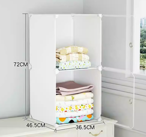 Garde-robe portable en plastique <span class=keywords><strong>ford</strong></span> cube modulaire pour enfants garde-robe organisateur de vêtements en plastique - Product Image 3