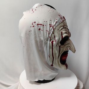 Masque de <span class=keywords><strong>cosplay</strong></span> Terrifier 3 effrayant, masque de clown Art le sanglant en latex souple pour Halloween, accessoires de fête pour adultes, masque de costume Terrifier - Product Image 4