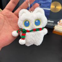 Tondiamo Duurzame Zwarte Kat Pluche Sleutelhanger Tas Charm Valentijnsdag Kawaii Cadeau Accessoires