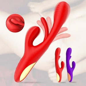 Großhandel 3-in-1G-Punkt Vibrator mit USB-Strom versorgung für weibliche <span class=keywords><strong>Masturbation</strong></span> Inklusive simuliertem Dildo und Saug funktion - Product Image 1