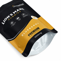 Sachets Doypack personnalisés imprimés à faible MOQ, refermables, durables, avec fermeture éclair, en film laminé de qualité alimentaire, pour bonbons gélifiés