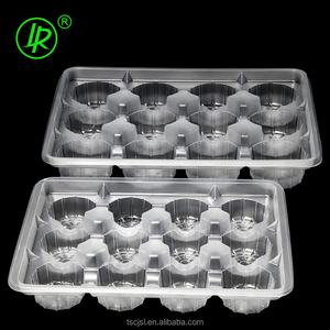 Tùy chỉnh 12 khoang Vòng cấp thực phẩm PP rõ ràng nhựa dùng một lần mochi bánh <span class=keywords><strong>container</strong></span> - Product Image 4