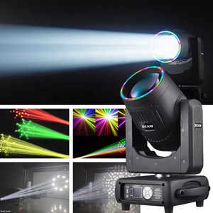 ضوء متحرك صغير فائق القوة 295 واط مع حلقة LED، إضاءة مسرحية DMX شاربي بيم للحفلات والديسكو والنوادي الليلية وحفلات الزفاف - Product Image 1