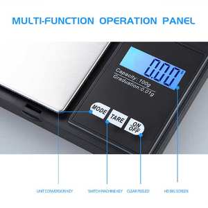 Bilancia portatile per gioielli all'ingrosso, <span class=keywords><strong>mini</strong></span> bilancia digitale per gioielli 0.01g - Product Image 3