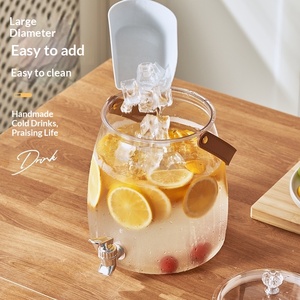 Jarra de Agua para Refrigerador de Gran Capacidad, de Plástico, con Grifo y Asa, Diseño Moderno y <span class=keywords><strong>Simple</strong></span> para Uso Doméstico - Product Image 2