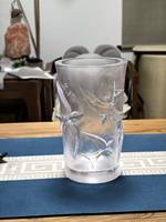 Vase en cristal sculpté à la main avec motif d'hirondelle dorée, décoration d'intérieur Art Déco, design élégant d'oiseau pour table