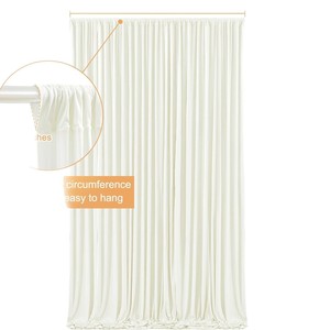Tissu en Soie Lactée Effet Drapé pour Décoration de Mariage, <span class=keywords><strong>Rideau</strong></span> de Scène, Décoration Murale Élégante Personnalisable pour Fêtes Nuptiales et Projets DIY - Product Image 4
