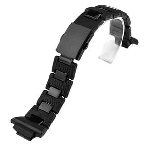 Bracelet de <span class=keywords><strong>montre</strong></span> en composite <span class=keywords><strong>plastique</strong></span>-acier Lionorm de remplacement pour <span class=keywords><strong>Casio</strong></span> GA2100 DW5600 DW6900 GW-M5610 Accessoires de <span class=keywords><strong>montre</strong></span> noirs - Product Image 1