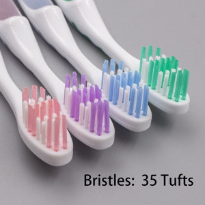 Cepillo de dientes para niños con mango transparente, cerdas suaves, cabezal pequeño, cepillo de dientes manual colorido para niños - Product Image 3