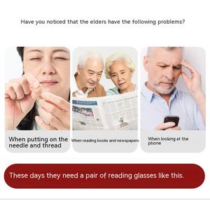 Lunettes <span class=keywords><strong>de</strong></span> lecture anti-lumière bleue avec logo personnalisé pour le visionnement <span class=keywords><strong>de</strong></span> <span class=keywords><strong>loin</strong></span> <span class=keywords><strong>et</strong></span> <span class=keywords><strong>de</strong></span> <span class=keywords><strong>près</strong></span> Lunettes ultra-légères pour hommes <span class=keywords><strong>et</strong></span> femmes âgés - Product Image 6