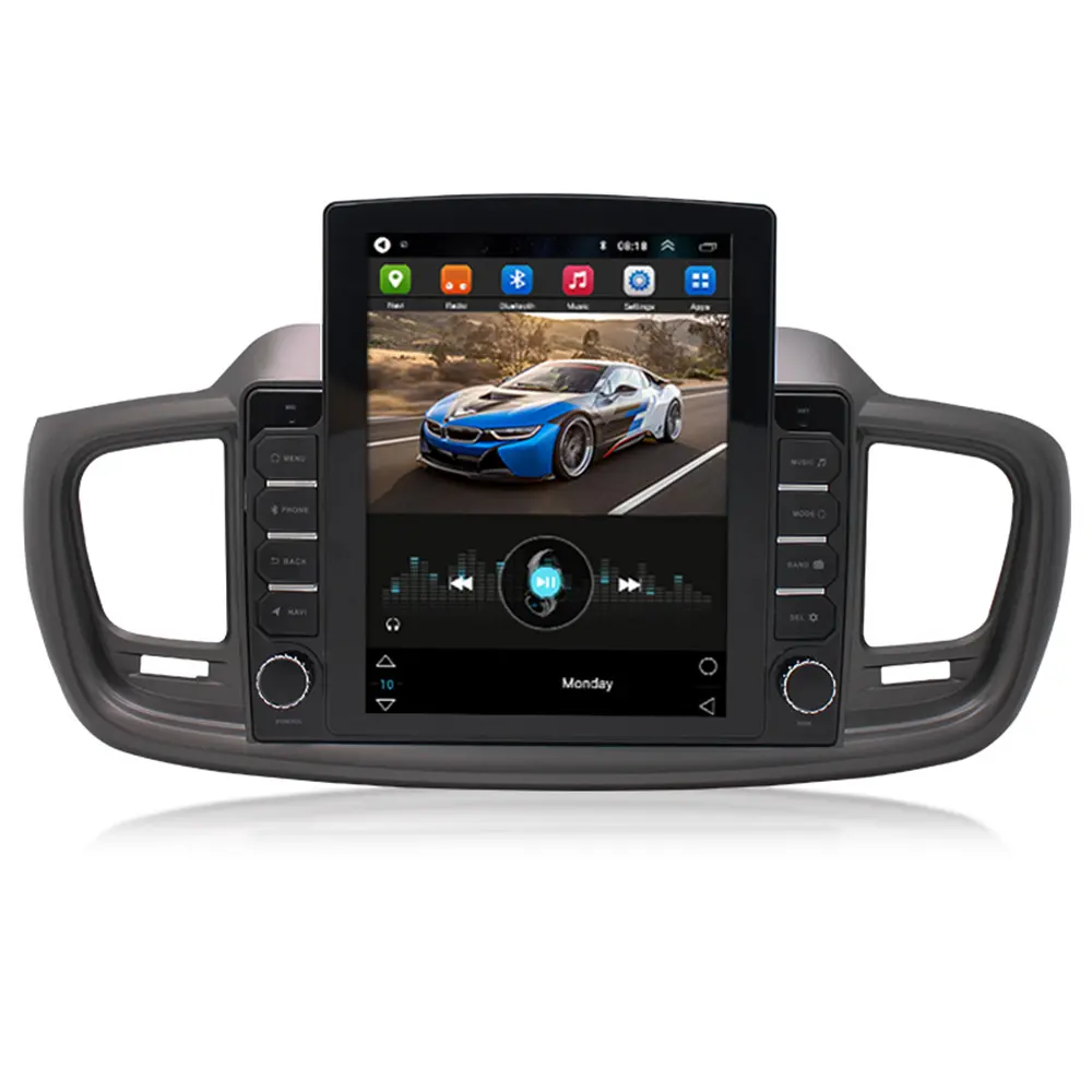 2Din Android Car Audio Radio Stereo GPS for Kia Sorento 2015-2019 9.7" Tesla Vertical Screen Multimedia DVD Player Navigation