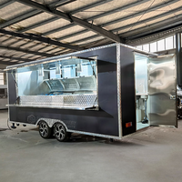 Chariot mobile pour hot-dogs Remorque concession pour barbecue Burger Van Remorque traiteur Remorques mobiles pour pizza avec équipement complet