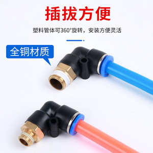 Chkl <b>Pneumatic</b> Quick Coupling Pl8 L10 02pl12 04 External Thread 1 4 Inch Air Connector For <b>Pneumatic</b> <b>Tools</b> - Product Image 3