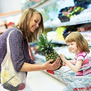 ถุงตาข่ายช้อปปิ้งผ้าฝ้ายออร์แกนิคขนาดใหญ่สำหรับขายส่ง พร้อมโลโก้สั่งทำ สำหรับซุปเปอร์มาร์เก็ต - Product Image 4