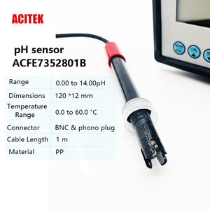 Capteur de <span class=keywords><strong>pH</strong></span> automatique industriel pour la qualité de l'eau, contrôle <span class=keywords><strong>RS485</strong></span>, écran LCD, plastique, OEM ODM ACITEK, piscines, eau potable - Product Image 3