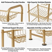 Étagère de rangement double niveau en fil métallique pour salle de bain d'hôtel, certifiée NSF Gold, pour serviettes et articles de toilette, fabriquée en Chine